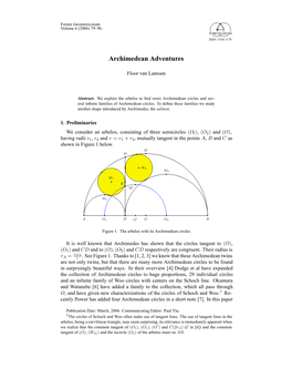 Archimedean Adventures