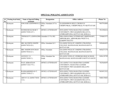 Special Polling Assistants