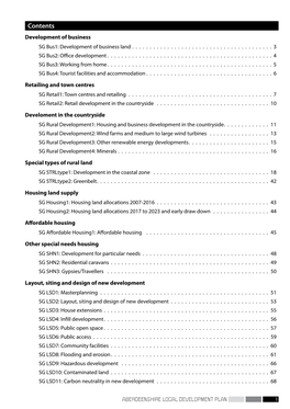 Contents Development of Business SG Bus1: Development of Business Land 3 SG Bus2: Office Development