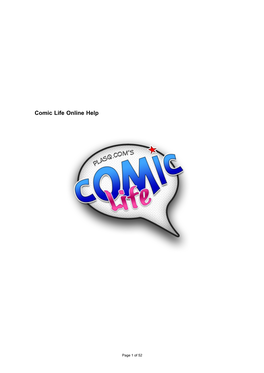 Comic Life Online Help