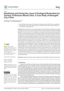 Identifying and Zoning Key Areas of Ecological Restoration for Territory in Resource-Based Cities: a Case Study of Huangshi City, China