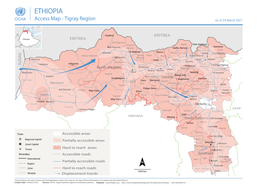 Tigray Region As of 23 March 2021