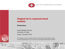 Original Sin in Corporate Bond Markets