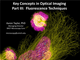 Fluorescence Microscopy How Epifluorescence Microscopy Works