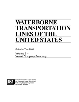 Waterborne Trans Por Ta Tion Lines of the United States
