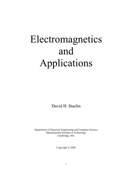 Electromagnetics and Applications, Chapter 6: Actuators and Sensors