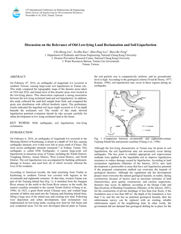 Discussion on the Relevance of Old Low-Lying Land Reclamation and Soil Liquefaction