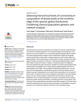 Detecting Hierarchical Levels of Connectivity in A