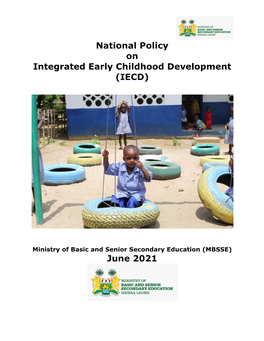 National Policy on Integrated Early Childhood Development (IECD)