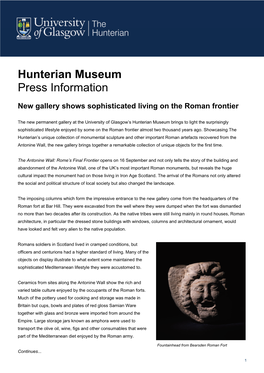 Hunterian Museum Press Information