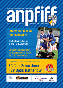 FC Carl Zeiss Jena FSV Optik Rathenow