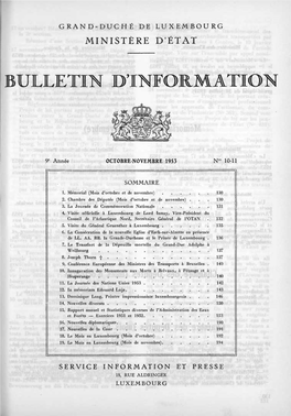 Bulletin D'information