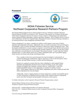 NOAA Fisheries Service Northeast Cooperative Research Partners Program