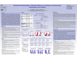 Microbiome Manipulation: Antibiotic Effects on Cutaneous Leishmaniasis Presentation and Healing