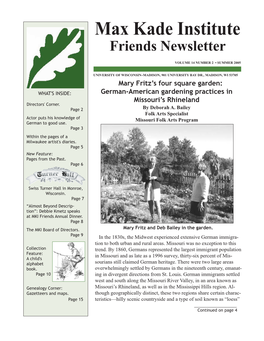 Newsletter Summer 2005