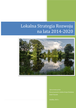 Lokalna Strategia Rozwoju Na Lata 2014-2020