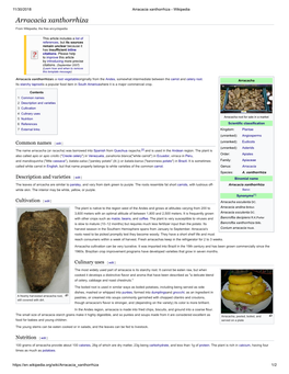 Arracacia Xanthorrhiza - Wikipedia Arracacia Xanthorrhiza