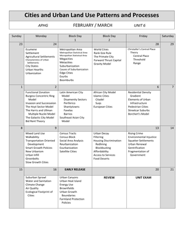 Cities and Urban Land Use Patterns and Processes