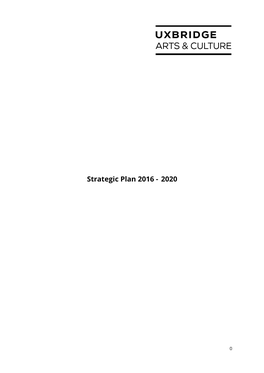 Strategic Plan 2016 - 2020