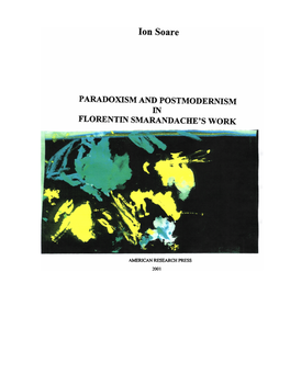 Paradoxism and Postmodernism in Florentin Smarandache's Work