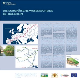 Die Europäische Wasserscheide Bei Balgheim