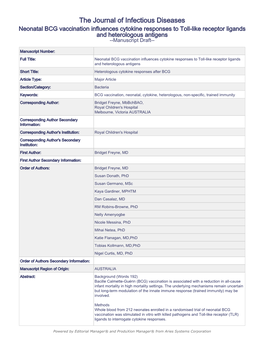 The Journal of Infectious Diseases