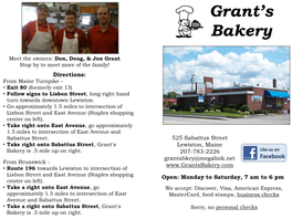 Grant's Bakery