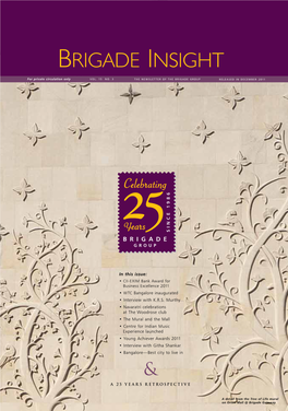 Vol. 15 No. 3 the Newsletter of the Brigade Group Released in December 2011