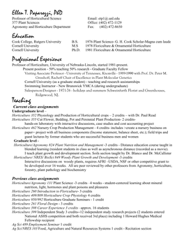 Teaching 50% Research - Graduate Faculty Fellow Visiting Associate Professor - University of Tennessee, Knoxville - 1989-1990 with Prof