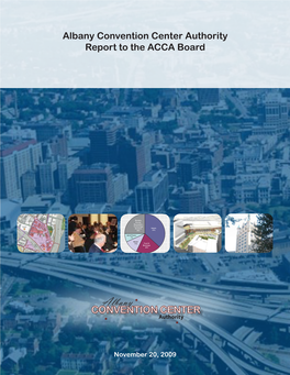 Albany Convention Center Authority Report to the ACCA Board