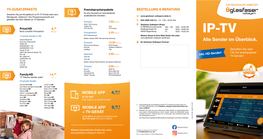 Flyer IP-TV Senderliste