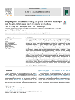 Integrating Multi-Sensor Remote Sensing and Species Distribution