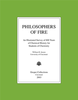 PHILOSOPHERS of FIRE I