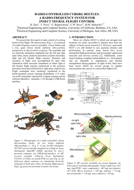 Radio-Controlled Cyborg Beetles: a Radio-Frequency System for Insect Neural Flight Control H