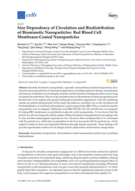 Red Blood Cell Membrane-Coated Nanoparticles