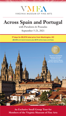 Across Spain and Portugal with Paradores & Pousadas September 5-21, 2021