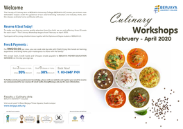 Culinary Workshop-2020-Jan-April