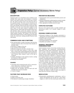 Trapezius Palsy (Spinal Accessory Nerve Palsy)