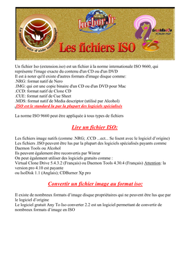 Lire Un Fichier ISO