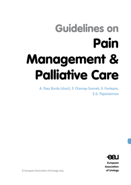 Guidelines on Pain Management and Palliative Care