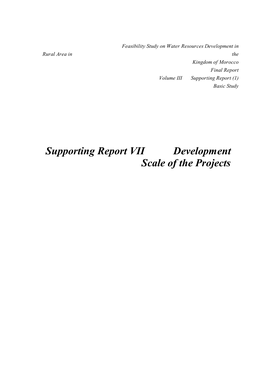 Table VII1.1.25 Development Plan for the Proposed Project (No.25 SIDI ABDELLAH)