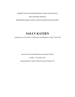 Sally Katzen