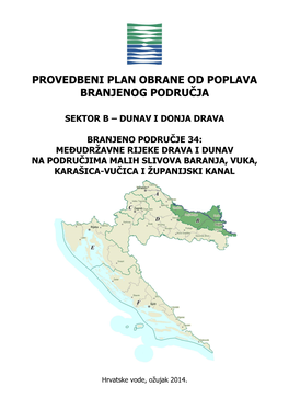 Provedbeni Plan Obrane Od Poplava Branjenog Područja