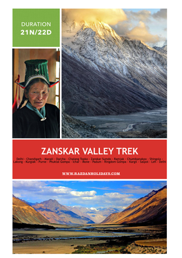 Zanskar Valley Trek