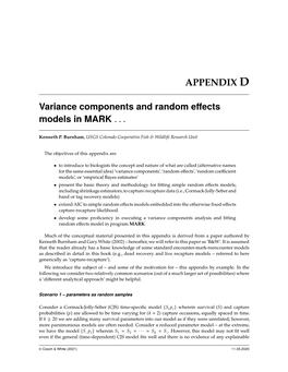 Variance Components + Random Effects