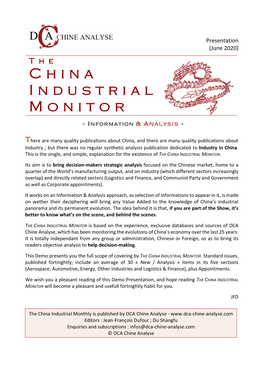 China Industrial Monitor - INFORMATION & Analysis