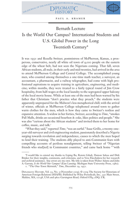 International Students and US Global Power in the Long Twentieth Century