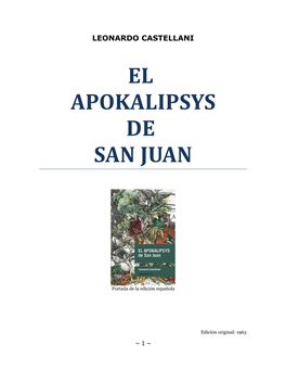 El Apokalipsys De San Juan