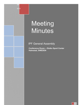 Meeting Minutes