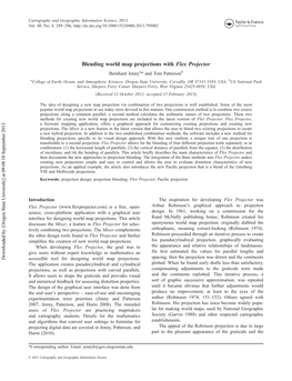 Blending World Map Projections with Flex Projector